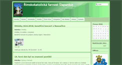 Desktop Screenshot of farnostslapanice.cz